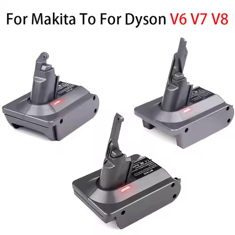 MT18V6 Battery Converter Adapter for Makita 18V Li-ion Battery Convert To For Dyson V6 V7 V8 SV04 SV