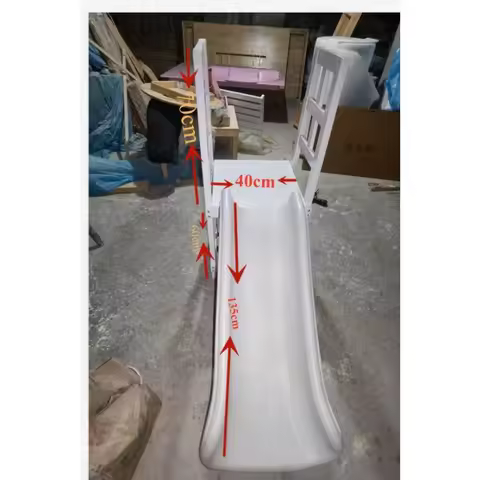 Hot sale white pink blue black plastic kid toddler event party hire 4ft 5ft pit soft play slide indo