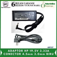 HP Pavilion Laptop Charger Adapter 19.5V 3.33A Blue Needle Plug