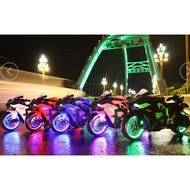 (TIRE DONT HAVE LAMP)Children Kids Electric Ninja H2R Kawasaki Motorbike Bike Motor Superbike Ride O