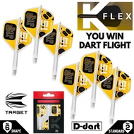 TARGET K FLEX DARTS FLIGHT- No.2/No.6 YOU WIN Integrated Flight System Dart Flights