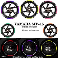 Motorcycle Wheel Stickers Are Suitable for YAMAHA MT-15 MT 15 Motorcycle Rims Decorative Decals
