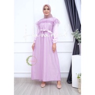 DREES MEWAH / BAJU WANITA TERBARU 2021 / GAMIS BROKAT SIMPLE / FULL