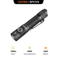 Sofirn SP31 V3.0ที่มีประสิทธิภาพทางยุทธวิธี SST40ไฟฉาย LED โคมไฟไฟฉาย1200LM พร้อมสวิตช์คู่ชาร์จ USB 