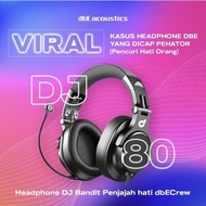 DBE DJ80 Headphone Headset with Detachable Microphone Mic DJ 80