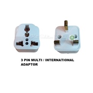 EUROSAFE / ME UNIVERSAL MULTI ADAPTOR 3 PIN PLUG
