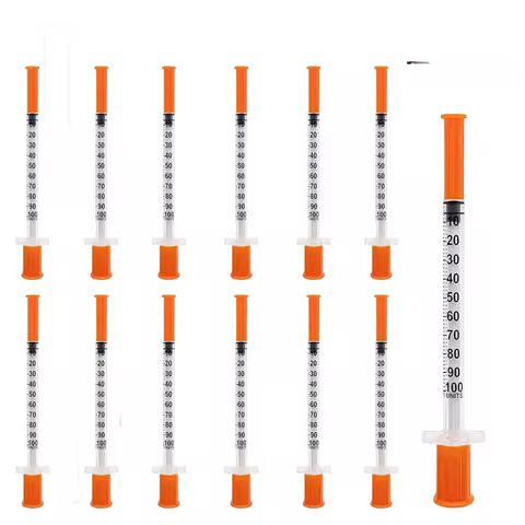 50pcs 1 ml syringe, independent injection device, laboratory supplies syringe with cap