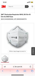 3M™ 9010 N95 Particulate Respirator Masks 即棄式粒狀物口罩 (適合 裝修 搬屋 大掃除 地盤工人 防沙塵 防塵 面罩 使用) - 獨立包裝28個 (28 individual packing masks)