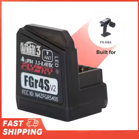 Flysky FGR4S V2 Receiver AFHDS Single-Antenna Bidirectional PWM /PPM / IBUS Output Receiver for flys