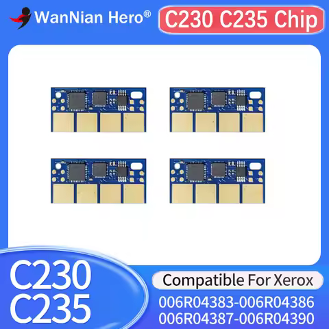 Chip C230 C235 Toner Cartridge chip Compatible for Xerox c230 c235 Printer 006R04383 84 85 86 006R04