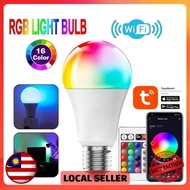 RGB LED Light Bulb Smart Wifi E27 12W Led Bulb Wireless Remote Controller Colorful Light Bulb Lampu 