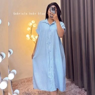 KEMEJA Gabriela Busui Friendly Daster _ Oversize Dress _ Maudy Midi Daily Shirt