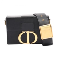 【二手】 Dior 30 MONTAIGNE Box 黑色皮革肩包，女款，二手 A