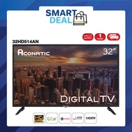 [2022 New Digital TV] Aconatic LED Digital TV HD แอลอีดี ดิจิตอลทีวี ขนาด 32 นิ้ว รุ่น 32HD514AN ไม่ต้องใช้กล่องดิจิตอล (รับประกัน 1 ปี)