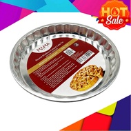 PLUS Loyang Bulat, Tray Bulan, Aluminium Round  Shape Fluted  Cake Tin 9.5inch