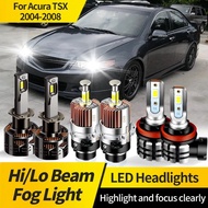 2PCS For Acura TSX 2004-2008 D2S H1 LED Headlight Bulb D2R White LED Hi/Lo Beam H11 Fog Light HID Xe