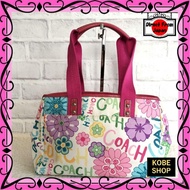 [Direct from Japan] [Used] Good condition ♥ COACH ♥ Handbag Ivory Multicolor Floral Pattern