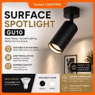 🔥Free Bulb🔥LED Track Light & Surface GU10 White & Black Spotlight Casing GU10 Bulb Aluminium Track L