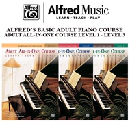 Alfred's Basic Adult All-in-One Course, Book 1 - Book 3 / Piano Book / Piano Method Book / Music Boo