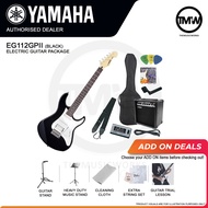 [PREORDER] Yamaha Electric Guitar Package EG112GPII Black Gigmaker High Quality Guitar Amplifer Guitar Amplifier GA15 Tuner YT100 Gig bag String Set Strap Strings Winder Absolute Piano The Music Works GA1 [BULKY]