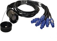 JUNMAN 19pin Socapex to 3pin Powercon Cable Power Cord 5ft 1.5meters Length 13AWG for Power Distro S