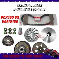 utility ♔HONDA PCX150 V2  VARIO 150 ( K36 ) FRONT  REAR PULLEY SET DEPAN BELAKANG PULLEY V BELT BELT