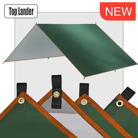 4x4m 5x3m 4x3m 3x3m Ultralight Waterproof Tarp Tent Large Camping Awning Sun Shelter Garden Canopy O