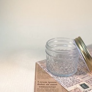 【限量燭杯客製】120ml有蓋玻璃杯(金)(可選精油)/情人節禮盒