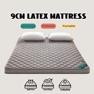Local Power 10CM Premium Quality Latex Tatami Mattress Topper Coolling Mattress Thick Bed Foldable Single/Super Single/Queen/King 床垫