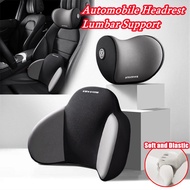 Car Headrest Lumbar Support Memory Foam Universal Neck Pillow Back Support Washable Waist Pillow Back Support Car Interior