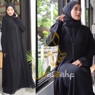 Abaya Gamis Turkey Maxi Dress Hitam Abaya Arab Saudi Sifon Exclusive