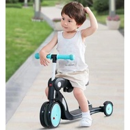 MERAH Xiaomi BEBEHOO 5 in 1multifunction Deformation Wheeled Scooter Kids - Red