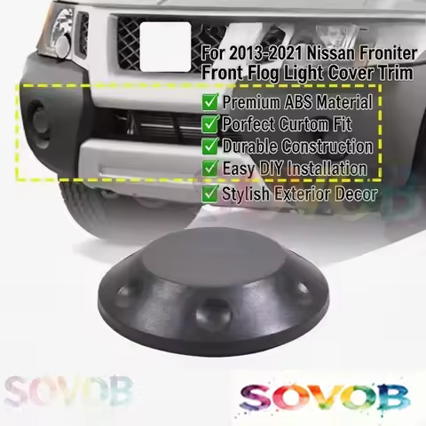 For Nissan Frontier 2013-2021 Xterra PRO-4X Xterra S/SV/X Car Front Bumper Fog Light Lamp Hole Cover