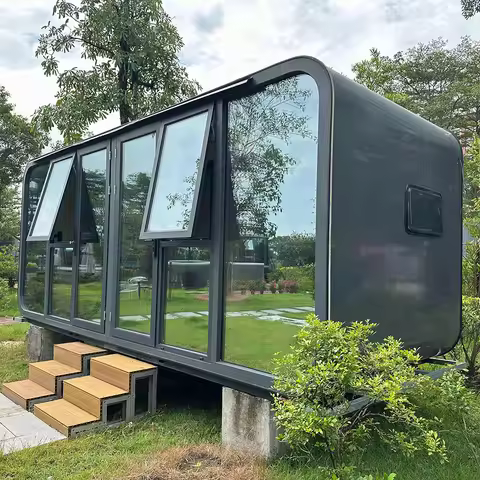 Prefab Luxury apple Cabin Bedroom Tiny apple Capsule House Home Solar Space Capsule