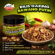 Bilis Garing Bawang Putih garlic crunchy rangup makanan berpantang pek travel instant food