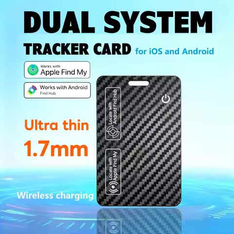 Global tracker card for iOS and Androd Dual system locator card works with apple find my or google f