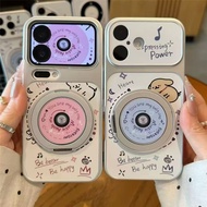 For OPPO Reno 15f 14f 13f 12f 11f 11 12 14 15 Pro Max 7z 8z 8t 5G Cartoon CD puppy couple Case Litch