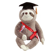 Cute Cute Cute Dr. Cute Sloth Doll Plush Toy Dr. Dai Hat Sloth Doll Student Graduation Commemorative