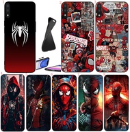 Realme 5 5i 5s Pro 6 6i 6 Pro 7 7i 8 8Pro C35 C55 Narzo N65 E12 Spider-Man Soft black phone case