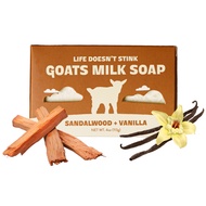 Sandalwood and Vanilla Goat’s Milk Soap (4oz / 113g)