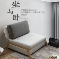 Sofa Bed Single Dual-Use Multifunctional Foldable Small Apartment Fabrics Sofa Bed Simple Push-Pull Sleeping Sofa