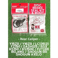 REAR Disc Brake Seal Kit &amp; Boot Caliper Rubber Y15zR Y16 LC135 5s FZ150 DASH125 RS150 RSX FUTURE BELANG SHOGUN AXELO RR