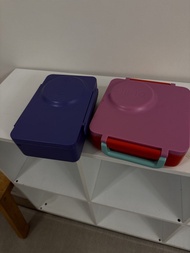OmieBox Bento Lunch Box Set - Purple & Pink