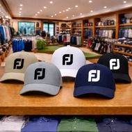 Fj golf hat 2 colors black and white stretch golf fabric absorbs sweat golf cap golf hat