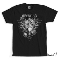 AVENGED SEVENFOLD AX7 BAND T-SHIRT - PREMIUM BAND T-SHIRT - BLACK - S, M, L, XL, XXL.