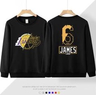 🔥詹皇LeBron James詹姆士長袖純棉T恤上衛衣🔥NBA湖人隊Nike耐克愛迪達運動籃球衣服圓領大學T男裝16