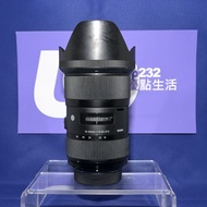 『Trade In優惠』新淨 Sigma 18-35mm F1.8 DC ART For Nikon F 半幅鏡 等效27-52mm 恆定F1.8大光圈 人像 風景 夜景 低光拍攝一流 F-Mount