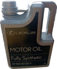 ( NEW PACKING 2021 ) Lexus 5W40 API-SP GF-6 Fully Synthetic Engine Oil 4L