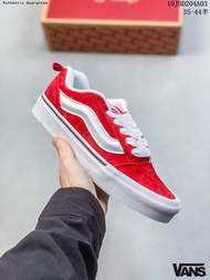 แวนส์ Vans Classics Knu Skool Red Bread Shoes ของ แท้ Outdoor Shoes รองเท้าผ้าใบ ได้ทั้งชายหญิง แฟชั