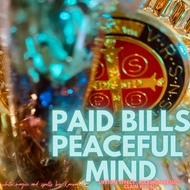PAID BILLS PEACEFUL MIND. MANIFESTATION VIAL. RESULT, LIFETIME EFFECT,MAXIMUM RESULT .